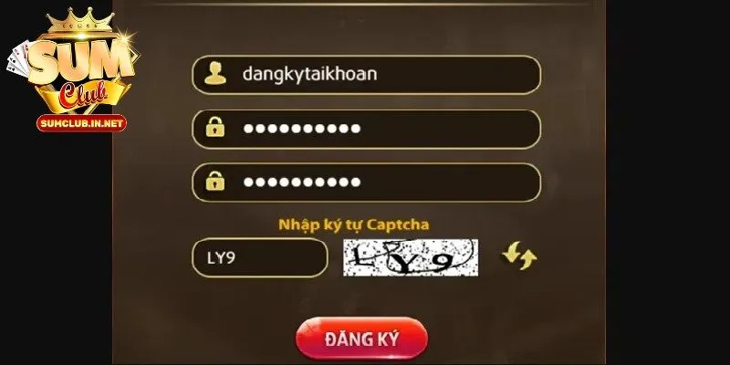 Điền đầy đủ thông tin và xác nhận đăng ký