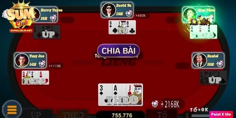 Game bài Liêng chinh phục mọi thành viên tham gia